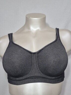 38D Breezesport Breezies Sport Bra Sports Underwire Bra Gray